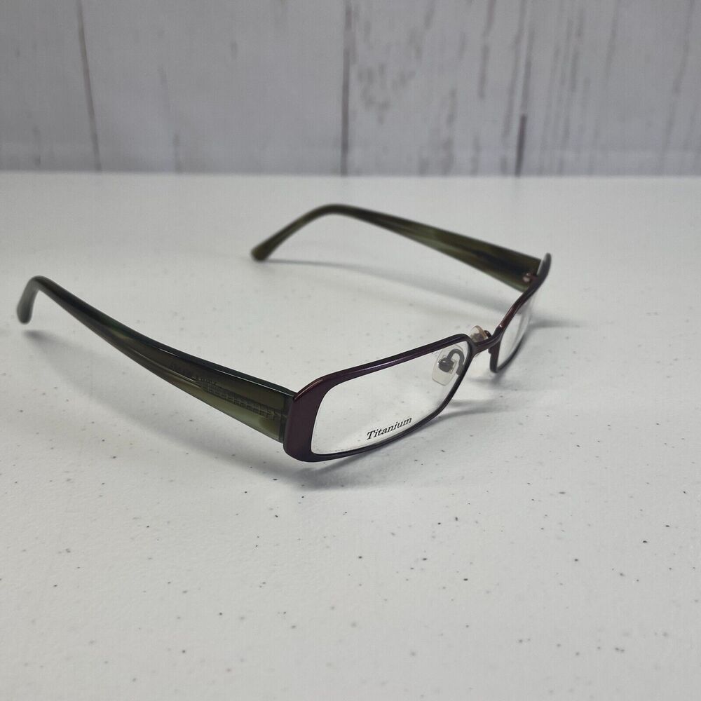 VERA WANG Eyeglasses Frames Titanium V014 Metalic Brown and Smoke 52-16-137